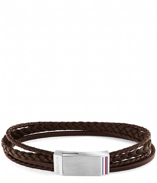 Tommy Hilfiger Bracelet Multi Wrap Plaque Bracelet Bruin (TJ2790280L)